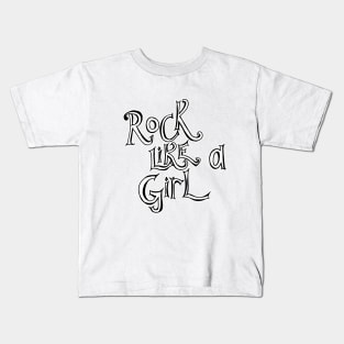 Rock Music Girls Kids T-Shirt